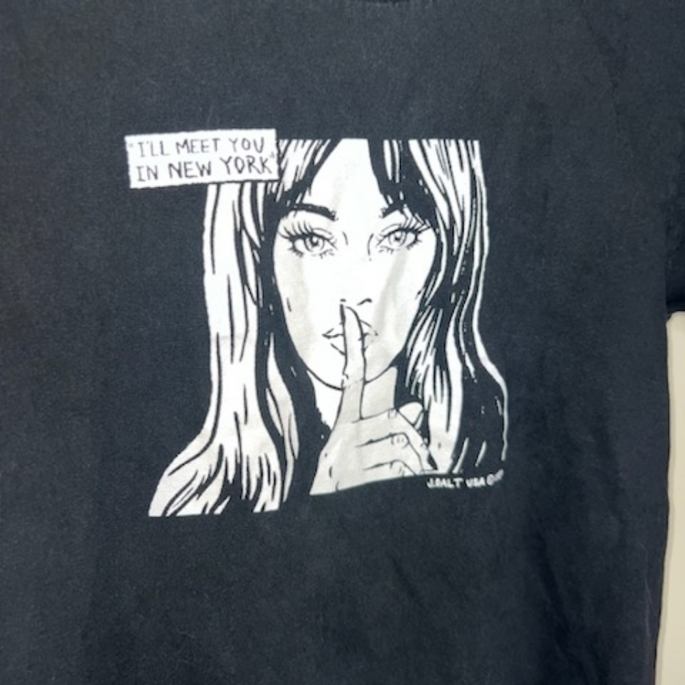 Brandy Melville T-Shirt John Gault "I'll meet you in New York" Graphic Tee Small - Picture 6 of 6